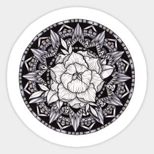 Peony Mandala Sticker